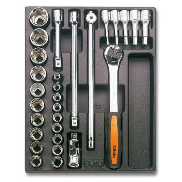Beta Servante D'atelier Complète 024240080 T80 Jeu De Clés à Douille 29 Pièces 10 - 32 Mm 3 Beta Servante D'atelier Complète 024240080 T80 Jeu De Clés à Douille 29 Pièces 10 - 32 Mm
