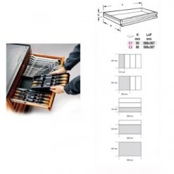 Beta Servante D'atelier Complète 024240145 T145 Pince à Circlips, Jeu De 4 Pièces