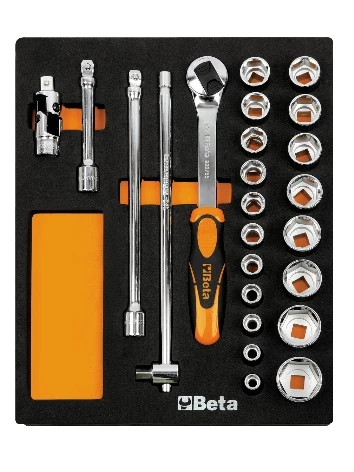 Beta Servante D'atelier Complète 024500083 M83 Jeu De Clés à Douille 24 Pièces 1/2" 10 - 32 Mm 3 Beta Servante D'atelier Complète 024500083 M83 Jeu De Clés à Douille 24 Pièces 1/2" 10 - 32 Mm