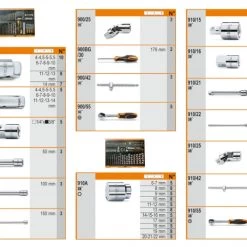 Beta Servante D'atelier Complète 066000112 6600 M/112 Assortiment De 329 Pièces Avec Crochets Sans Panneau