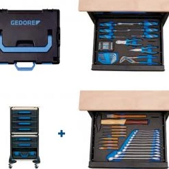 Gedore Servante D'atelier Complète 1110 WMW-S-02 Chariot D'outils Modulaire WorkMo B2 72 Pièces 3005186 -Scie à main Soldes 1110 wmw s 02 chariot d outils modulaire workmo b2 72 pieces 3005186 3
