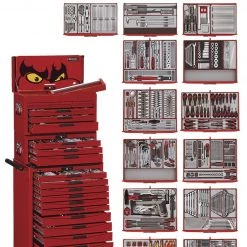 Teng Tools Servante D'atelier Complète 122390107 MEGA MASTER Kit D'outils TCMM1001NE Chariot à Outils 1001 Pièces