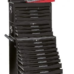 Teng Tools Servante D'atelier Complète 122390125 MEGA MASTER Toolset TCMM1011NBK Chariot à Outils 1226 Pièces 'Black Edition'.