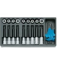 Gedore Servante D'atelier Complète 1402226 1500 ES-ITX 19 LKP Jeu De Tournevis à Douille 1/2".