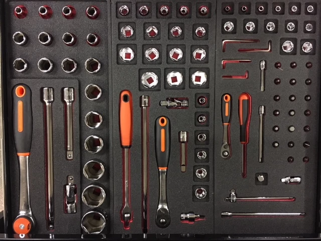 Bahco Servante D'atelier Complète 1472K7-FULL4 Chariot à Outils Orange 190 Pièces 5 Bahco Servante D'atelier Complète 1472K7-FULL4 Chariot à Outils Orange 190 Pièces – Image 3