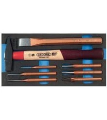 Gedore Servante D'atelier Complète 1500 CT1-350 Jeu D'outils De Percussion En Module CT 8 Pièces 2309041