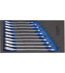 Gedore Servante D'atelier Complète 1500 CT1-7 UR Jeu De Clés à Cliquet à Anneau En 1/3 CT Module 10 Pièces 2331969