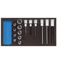 Gedore Servante D'atelier Complète 1500 CT1-IN 19 LKM Jeu De Clés à Douille En Module CT 15 Pièces 2308932