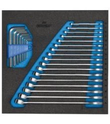 Gedore Servante D'atelier Complète 1500 CT2-7 Jeu De Clés à Anneaux Dans Le Module CT 25 Pièces 2308878