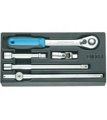 Gedore Servante D'atelier Complète 1550756 1500 ES-1993 U-20 Jeu De Clés à Douille 1/2".