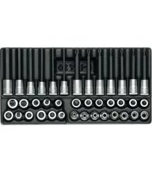 Gedore Servante D'atelier Complète 1640860 1500 ES-ITX 30 Jeu De Clés à Douille 3/8".