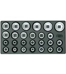 Gedore Servante D'atelier Complète 1733109 1500 ES-19 IS Jeu De Clés à Douille 1/2".