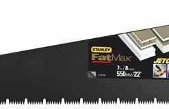 Stanley Scie Universelle 2-20-534 Scie à Main FatMax Pour Cloisons Sèches 550mm