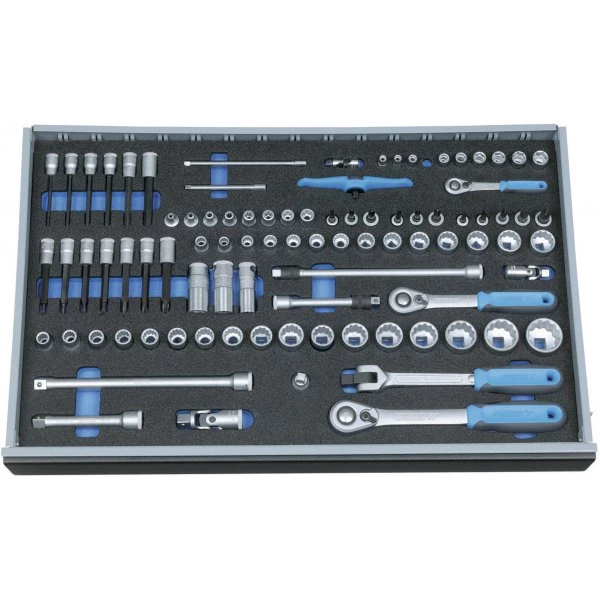 Gedore Servante D'atelier Complète 2005 CT4-U-20 Jeu De Clés à Douille 89 Pièces 1/2" - 1/4" - 3/8" 89 Pièces 2016257 3 Gedore Servante D'atelier Complète 2005 CT4-U-20 Jeu De Clés à Douille 89 Pièces 1/2" - 1/4" - 3/8" 89 Pièces 2016257