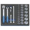 Gedore Servante D'atelier Complète 2016494 2500 CT2-D 19 Kit De Clés à Douille 1/2" En Module 2/4 CT, 29 Pièces -Scie à main Soldes 2016494 2500 ct2 d 19 kit de cles a douille 1 2q en module 2 4 ct 29 pieces