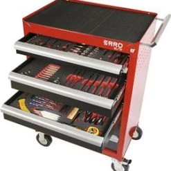 Servante D'atelier Complète 40FAMSET003 Erro Elite Chariot à Outils 5 Tiroirs 3 Tiroirs Remplis