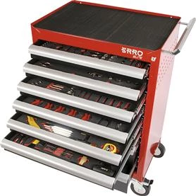 Servante D'atelier Complète 40FAMSET008 Erro Elite, Chariot à Outils à 8 Tiroirs 3 Servante D'atelier Complète 40FAMSET008 Erro Elite, Chariot à Outils à 8 Tiroirs