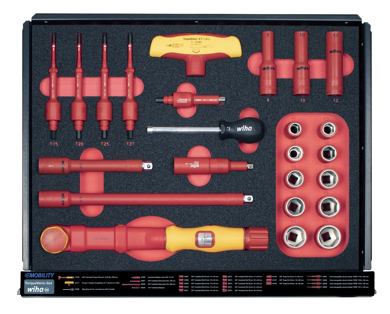 Wiha Servante D'atelier Complète 44423 Set Chariot D'atelier EMobility 113 Pièces 7 Wiha Servante D'atelier Complète 44423 Set Chariot D'atelier EMobility 113 Pièces – Image 5