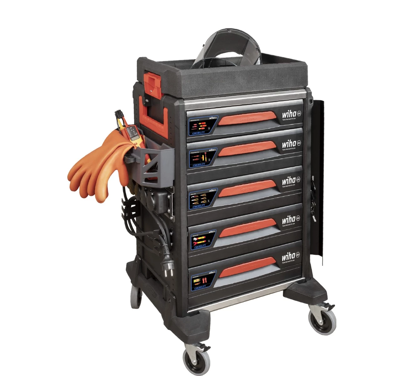 Wiha Servante D'atelier Complète 44423 Set Chariot D'atelier EMobility 113 Pièces 3 Wiha Servante D'atelier Complète 44423 Set Chariot D'atelier EMobility 113 Pièces