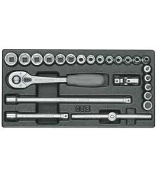 Gedore Servante D'atelier Complète 6626070 1500 ES-30 Jeu De Clés à Douilles 3/8".