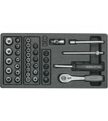 Gedore Servante D'atelier Complète 6626230 1500 ES-20 Jeu De Clés à Douille 1/4".