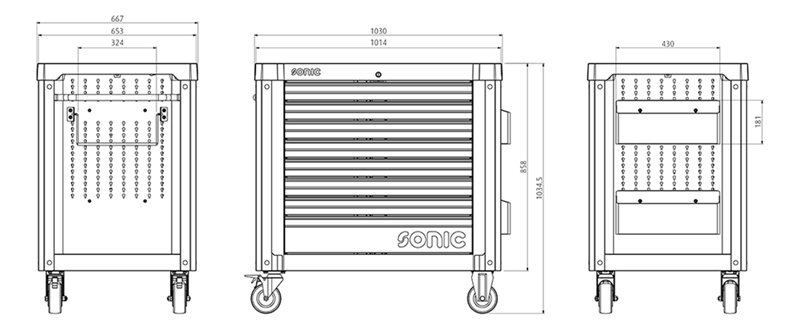 Sonic Servante D'atelier Complète 773546 Chariot à Outils Rempli S12 XD 735 Pièces 7 Sonic Servante D'atelier Complète 773546 Chariot à Outils Rempli S12 XD 735 Pièces – Image 5