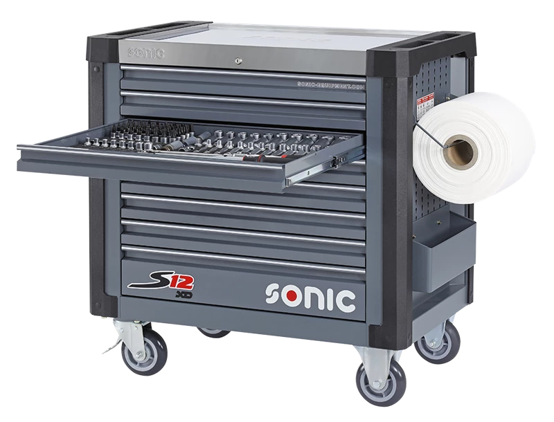 Sonic Servante D'atelier Complète 773546 Chariot à Outils Rempli S12 XD 735 Pièces 3 Sonic Servante D'atelier Complète 773546 Chariot à Outils Rempli S12 XD 735 Pièces