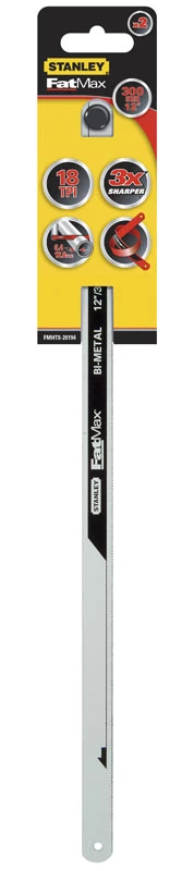 Stanley FMHT0-20194 Lame De Scie à Métaux FatMax Bimat 300mm 2 Pièces 18T/pouce 4 Stanley FMHT0-20194 Lame De Scie à Métaux FatMax Bimat 300mm 2 Pièces 18T/pouce – Image 2