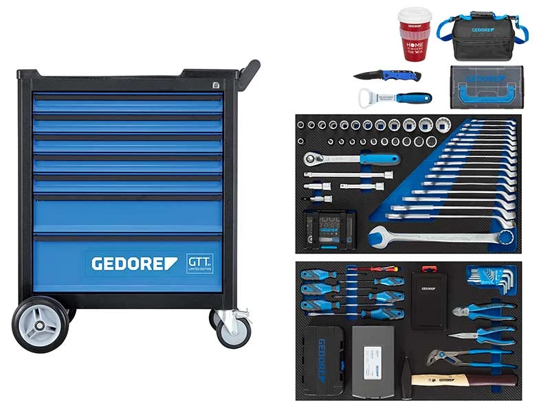 Gedore Servante D'atelier Complète GTT B-S-177 Chariot à Outils 177 Pièces 3106667 3 Gedore Servante D'atelier Complète GTT B-S-177 Chariot à Outils 177 Pièces 3106667