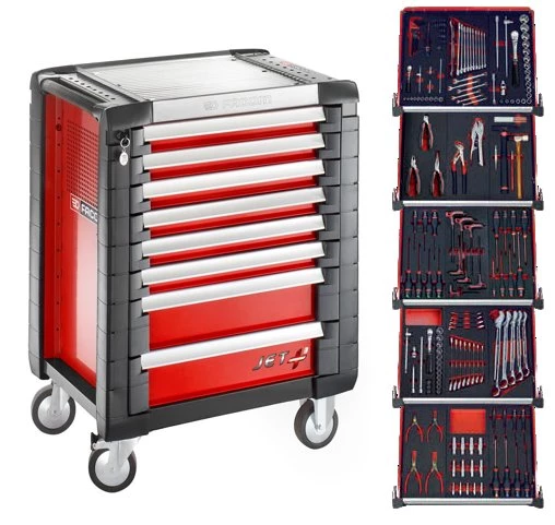 Facom Servante D'atelier Complète JETCMM175BNL Chariot à Outils Rempli De Rouge 175 Pcs 3 Facom Servante D'atelier Complète JETCMM175BNL Chariot à Outils Rempli De Rouge 175 Pcs