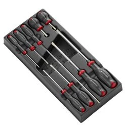 Facom Servante D'atelier Complète MOD.AT4 Module Protwist® Jeu De Tournevis à Fente 9 Pièces