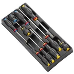 Facom Servante D'atelier Complète MOD.AT5 Module Protwist® Jeu De Tournevis 10 Pièces