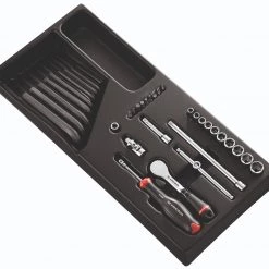 Facom Servante D'atelier Complète MOD.R181-26 Clé à Douille 1/4" à 6 Côtés Et Jeu D'embouts