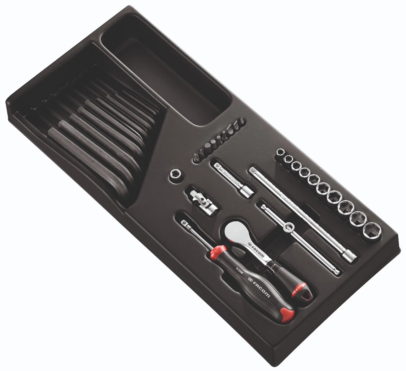 Facom Servante D'atelier Complète MOD.R181-26 Clé à Douille 1/4" à 6 Côtés Et Jeu D'embouts 3 Facom Servante D'atelier Complète MOD.R181-26 Clé à Douille 1/4" à 6 Côtés Et Jeu D'embouts