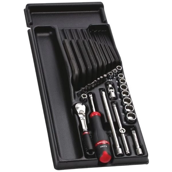 Facom Servante D'atelier Complète MOD.RL112 MODULE Douilles 1/4"12 Jeu De Clés à Douille Et D'embouts 3 Facom Servante D'atelier Complète MOD.RL112 MODULE Douilles 1/4"12 Jeu De Clés à Douille Et D'embouts