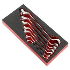 Facom Servante D'atelier Complète MODM.55A-1 Jeu De Clés à Anneau Pour Modules En Dimensions Métriques Et En Pouces, 7 Pièces