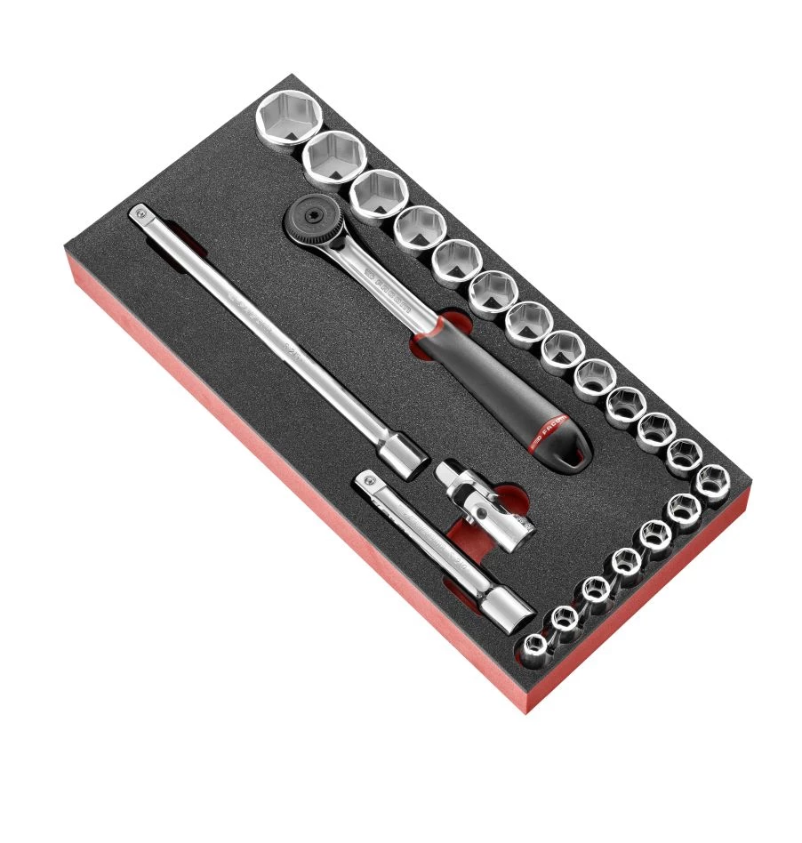Facom Servante D'atelier Complète MODM.S161-36 Module Socket Set 12-side 1/2'' In Inches 23-Piece 3 Facom Servante D'atelier Complète MODM.S161-36 Module Socket Set 12-side 1/2'' In Inches 23-Piece