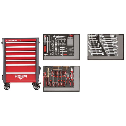 Gedore RED Servante D'atelier Complète R22071004 Chariot à Outils WINGMAN 129-pièces 3301694 6 Gedore RED Servante D'atelier Complète R22071004 Chariot à Outils WINGMAN 129-pièces 3301694 – Image 4