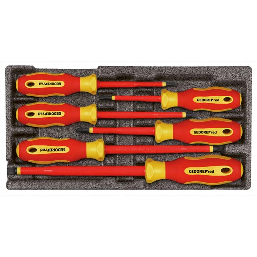 Gedore RED Servante D'atelier Complète R22150016 Jeu De Tournevis VDE 6 Pièces 3301715 3 Gedore RED Servante D'atelier Complète R22150016 Jeu De Tournevis VDE 6 Pièces 3301715