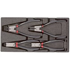 Gedore RED Servante D'atelier Complète R22150017 Jeu De Pinces à Circlips 4 Pièces 3301716